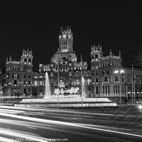 Buy canvas prints of Madrid city hall at night, Spain by Delphimages Art