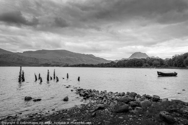 Loch Maree near Gairloch in North West Highlands,  Picture Board by Delphimages Art