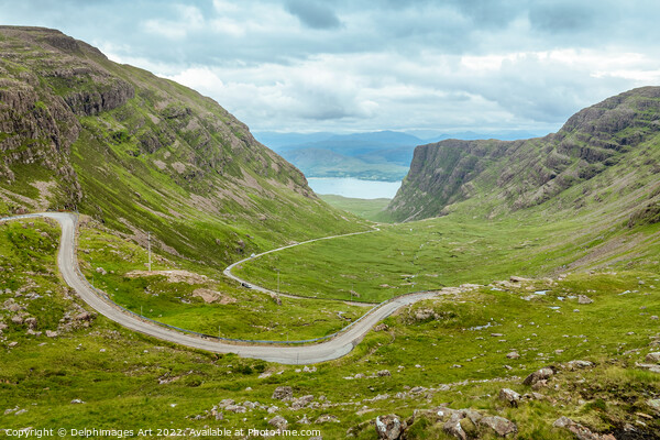 Bealach na Ba scenic road, Highlands, Scotland Picture Board by Delphimages Art