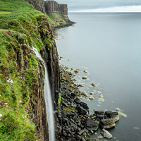 Buy canvas prints of Isle of Skye, Kilt Rock waterfall by Delphimages Art