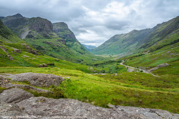 Scenic Glencoe valley in summer, Highlands of Scot Picture Board by Delphimages Art
