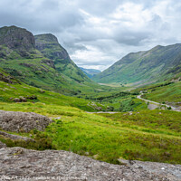 Buy canvas prints of Scenic Glencoe valley in summer, Highlands of Scot by Delphimages Art