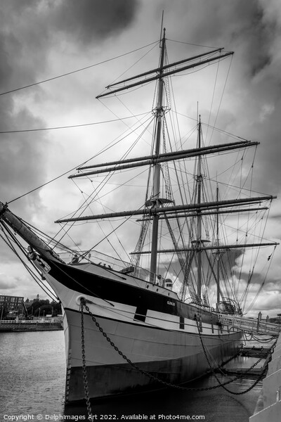 Three-masted ship "Glenlee" in Glasgow Picture Board by Delphimages Art