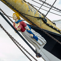 Buy canvas prints of Ship Glenlee's figurehead "Mary Doll" in Glasgow by Delphimages Art