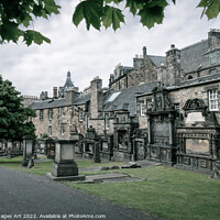 Buy canvas prints of Greyfriars Kirkyard in Edinburgh, Scotland by Delphimages Art
