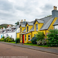 Buy canvas prints of Colorful houses in the village of Shieldaig by Delphimages Art