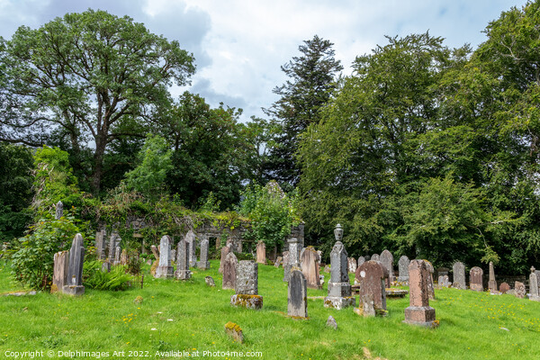 Cemetery in Lochcarron, Scottish Highlands Picture Board by Delphimages Art