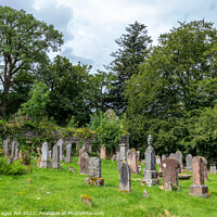 Buy canvas prints of Cemetery in Lochcarron, Scottish Highlands by Delphimages Art