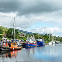 Buy canvas prints of Caledonian Canal near Fort William, Scotland by Delphimages Art