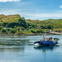 Buy canvas prints of Ferry to Luing island, Argyll, Scotland, UK by Delphimages Art