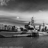 Buy canvas prints of London, HMS Belfast by Delphimages Art