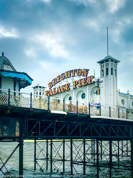 Brighton Palace Pier Picture Board by Delphimages Art