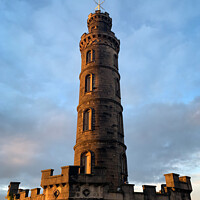 Buy canvas prints of Nelson monument tower, Edinburgh by Delphimages Art