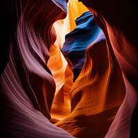 Buy canvas prints of Antelope canyon abstract by Delphimages Art