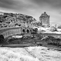 Buy canvas prints of Eilean Donan castle, Highlands, Scotland by Delphimages Art