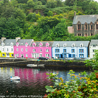 Buy canvas prints of Colorful houses in Portree, Isle of Skye, Scotland by Delphimages Art