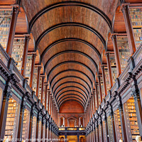 Buy canvas prints of Trinity college library in Dublin, Ireland by Delphimages Art