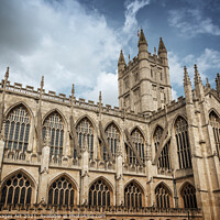 Buy canvas prints of Bath Abbey, Somerset, United Kingdom by Delphimages Art