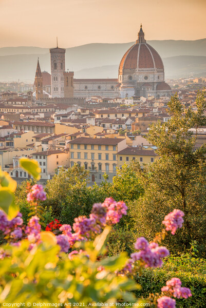 Florence Duomo, Tuscany Italy Picture Board by Delphimages Art
