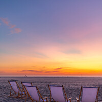 Buy canvas prints of Beach and Sunset by Dirk Rüter
