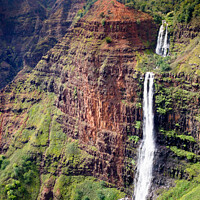 Buy canvas prints of Waipoo Falls, Waimea Canyon, Kauai by Dirk Rüter