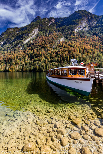 Boat at the Königssee Picture Board by Dirk Rüter