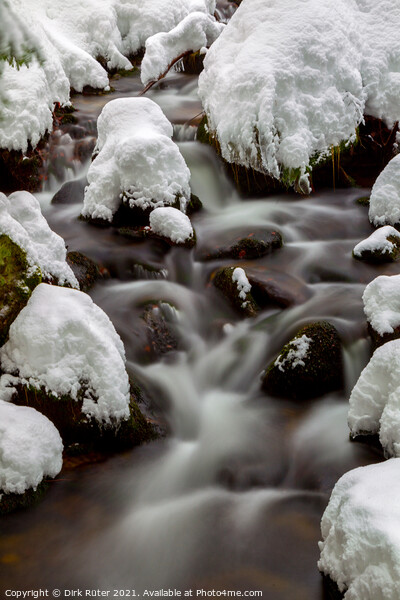 Creek in winter Picture Board by Dirk Rüter