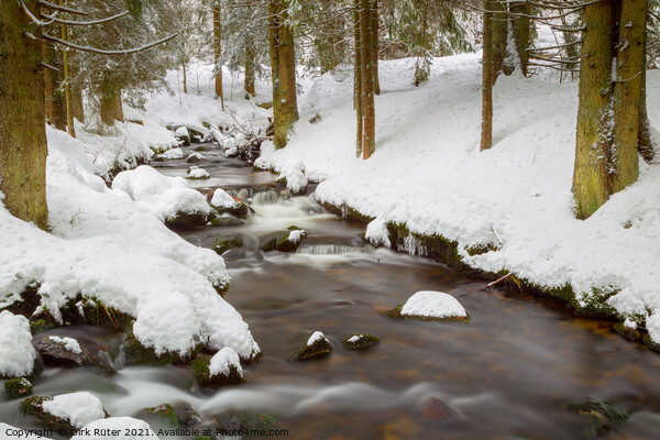 Creek in winter Picture Board by Dirk Rüter