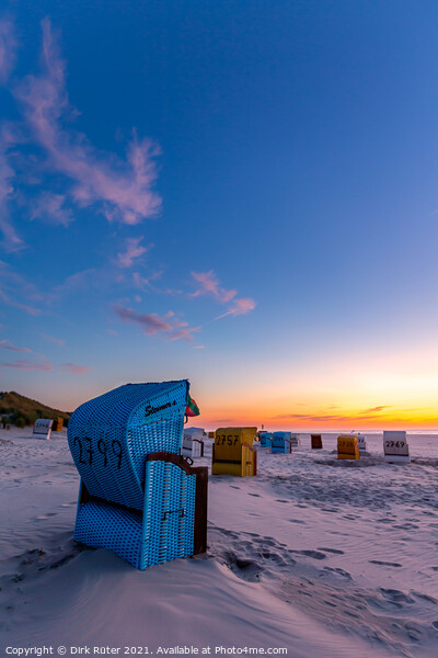 Beach chairs on Juist Picture Board by Dirk Rüter