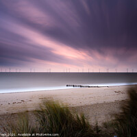 Buy canvas prints of Flow- long exposure Caister beach by Martin Tosh