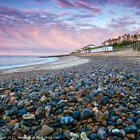 Buy canvas prints of Pebble Beach. Southwold, Suffolk by Martin Tosh