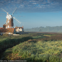 Buy canvas prints of Cley Mill Morning by Martin Tosh