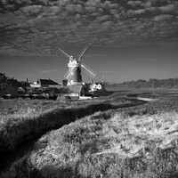 Buy canvas prints of Cley Mill Mono by Martin Tosh