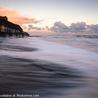 Buy canvas prints of Mundesley beach seafront by Martin Tosh