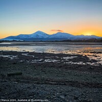 Buy canvas prints of Beauty of Snowy Mourne Mountains by Chris Mc Manus