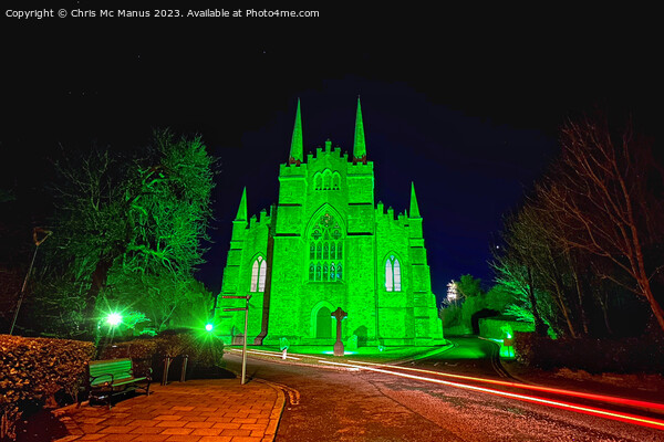The Glowing Heart of St Patrick Picture Board by Chris Mc Manus