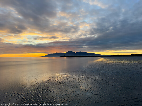 Glow of the Mourne Mountains  Picture Board by Chris Mc Manus