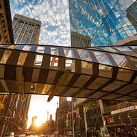 Buy canvas prints of Toronto financial district skyline by Elijah Lovkoff