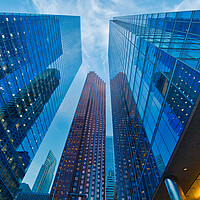 Buy canvas prints of Toronto skyline in financial district by Elijah Lovkoff
