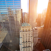 Buy canvas prints of Skyline of Toronto financial district by Elijah Lovkoff