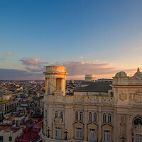 Buy canvas prints of Panoramic view of an Old Havana and colorful Old Havana streets  by Elijah Lovkoff