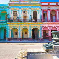 Buy canvas prints of Scenic colorful Old Havana streets by Elijah Lovkoff