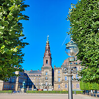 Buy canvas prints of Landmark Christiansborg Palace in Copenhagen by Elijah Lovkoff