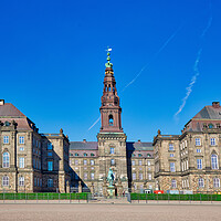 Buy canvas prints of Landmark Christiansborg Palace in Copenhagen by Elijah Lovkoff