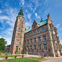 Buy canvas prints of Copenhagen, Denmark, famous Rosenborg castle by Elijah Lovkoff