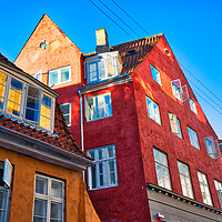 Buy canvas prints of Copenhagen, scenic historic old city streets by Elijah Lovkoff