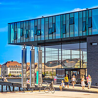 Buy canvas prints of Copenhagen, Denmark, Modern building of the New R by Elijah Lovkoff