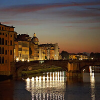 Buy canvas prints of Landmark Ponte Vecchio Bridge by Elijah Lovkoff