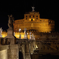 Buy canvas prints of Famous Rome bridges near Vatican City by Elijah Lovkoff