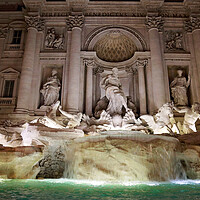 Buy canvas prints of Rome, Famous Trevi Fountain (Fontana Di Trevi) by Elijah Lovkoff